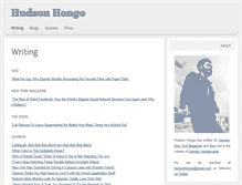 Tablet Screenshot of hudsonhongo.com